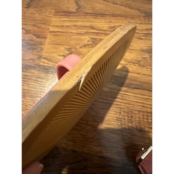 Free People Women's Sunny Day Braided Leather Sandals – Pink – Size 8.5 - Picture 8 of 9